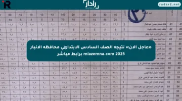 «عاجل الآن» نتيجة الصف السادس الابتدائي محافظة الأنبار mlazemna.com 2025 برابط مباشر